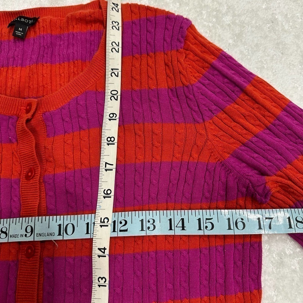 Size Medium Talbots Button Down Long Sleeve Sweat… - image 4